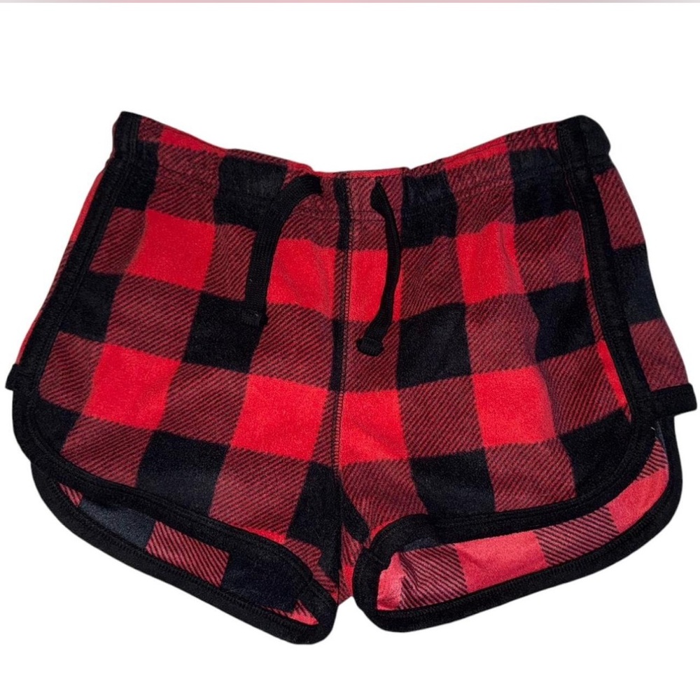 Plaid Fleece Shorts
